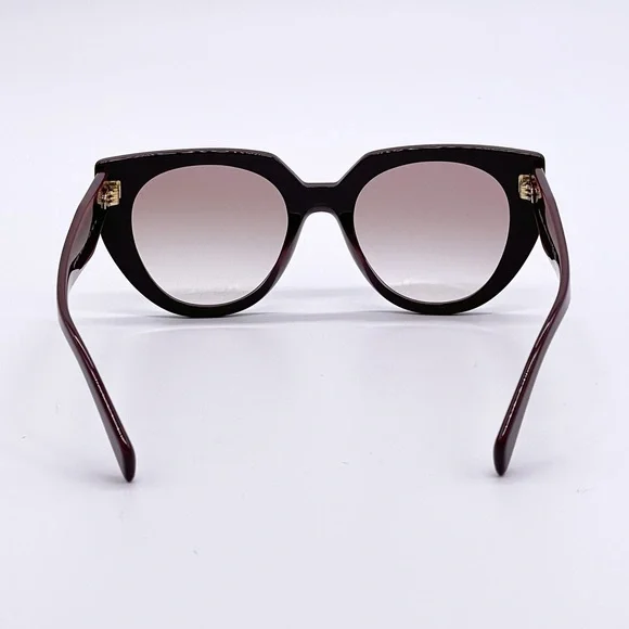 NEW PRADA PR14WS VIY1L0 WOMEN’S SUNGLASSES PRADA SPR 14W BURGUNDY PRADA PR 14WS - Picture 9 of 12